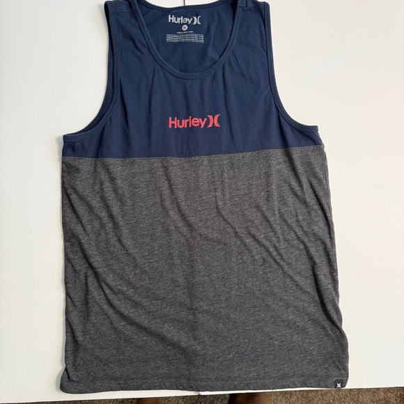 Hurley Other - Hurley Blue and Gray Color-Blocked Tank Top